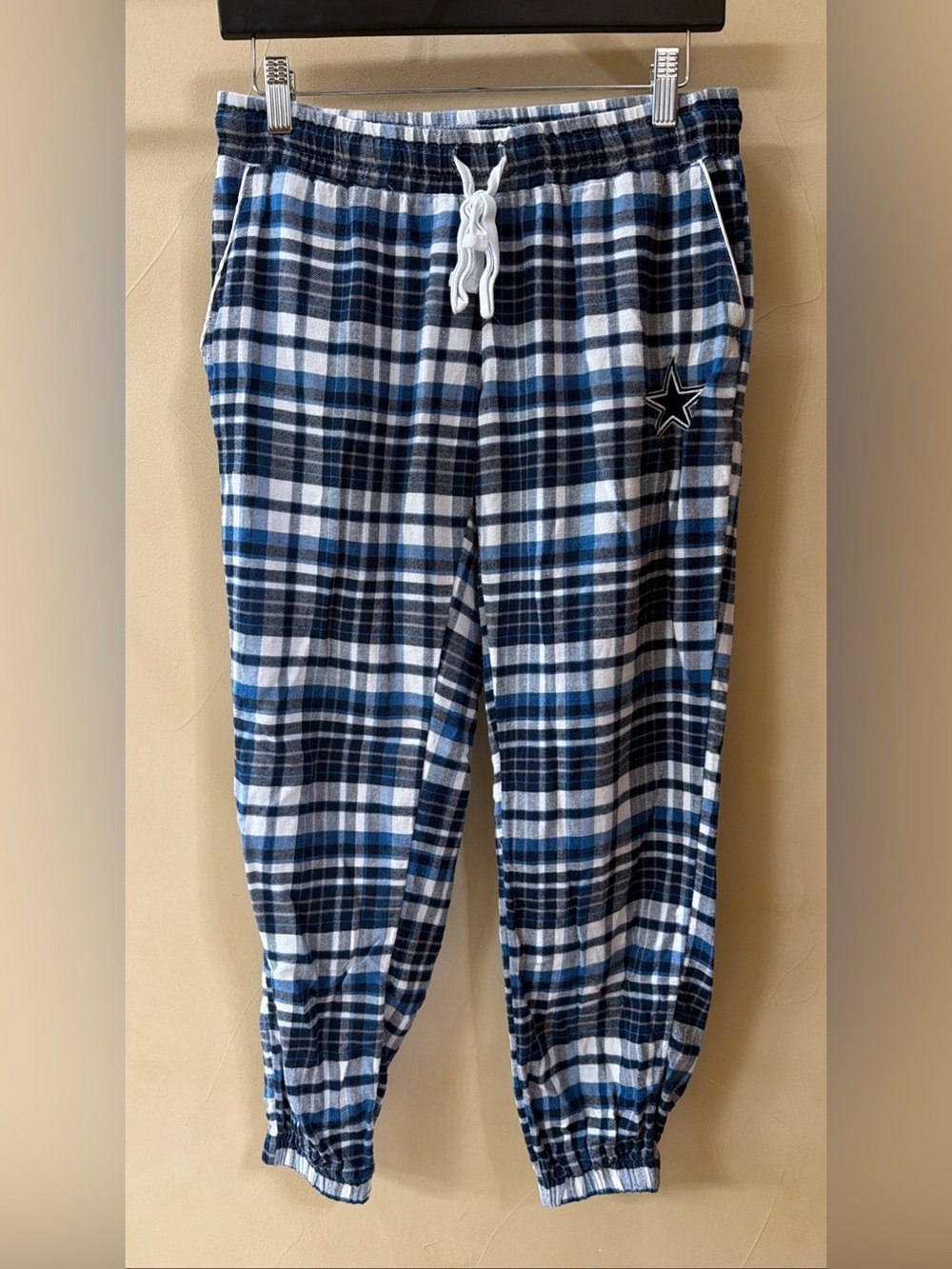 Dallas Cowboys NFL Women's Gameday Lounge Jogger Plaid Soft Loose Fit Small
